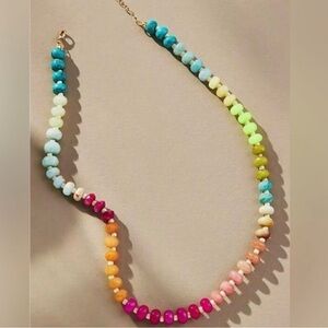 Anthropologie Multicolor Beaded Necklace